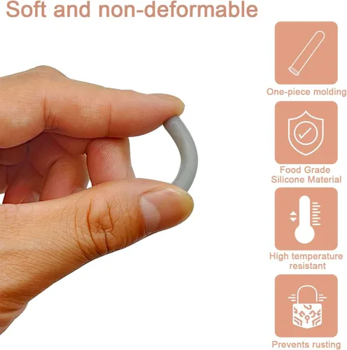 Vista 4 de 100 piezas universales de silicona para lavavajillas, tapas de punta de púa, kit de reparación de dientes para lavavajillas, tapas de extremo