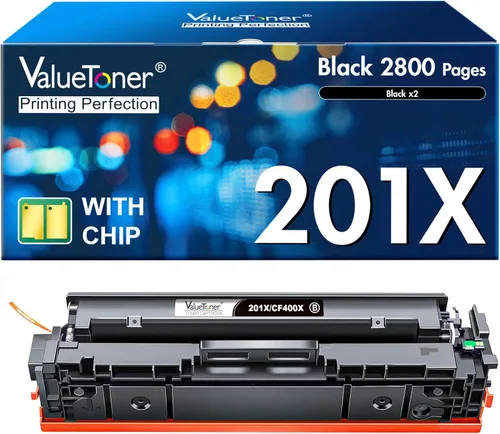 Valuetoner Cartucho de tóner negro compatible 201X para HP 201X 201A de alto rendimiento para HP Color Laserjet Pro MFP M277n M277dw M277c6 Pro