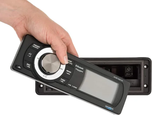 Vista 2 de Aquatic AV Radio Bluetooth AQ-MP-5UBT-HS de repuesto de fábrica AM/FM - Listo para satélite - Para modelos Harley-Davidson Touring