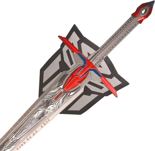 Vista 3 de Sword Valley Optimus Prime - Réplica de espada con tabla colgante de exhibición, 48.8 in/48.82 pulgadas de longitud total, hoja de acero inoxidable