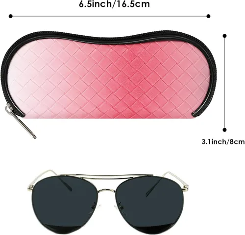 Vista 5 de MoKo - Estuche suave, ultra ligero, de neopreno, para lentes de sol, con cremallera y clip para cinturón