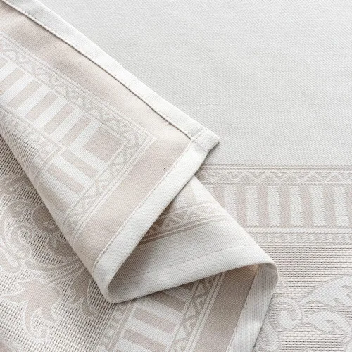 Vista 7 de MANGATA CASA Mantel rectangular – Mantel de algodón lavable impermeable y resistente a las arrugas, mantel de tela decorativa para mesa de comedor