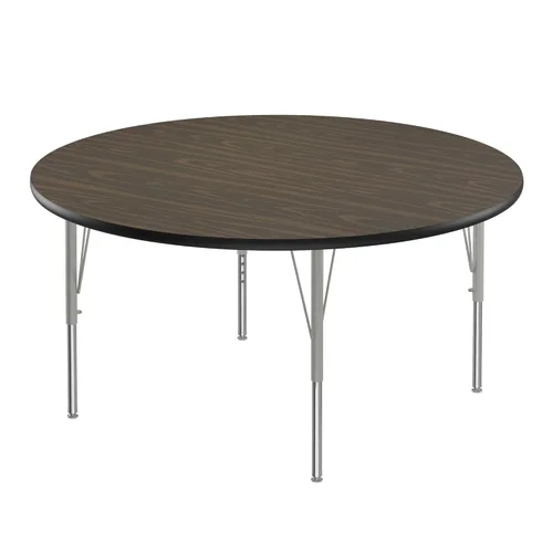 Vista 8 de Correll - Mesa rectangular de actividades para el aula de 24 x 36 pulgadas, altura ajustable (19-29 pulgadas), granito negro, parte superior