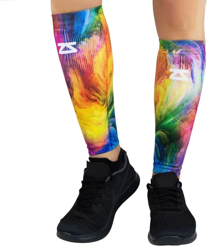 Vista 13 de Zensah Mangas de compresión para piernas para correr, férula de espinilla, manga de compresión de pantorrilla para hombres y mujeres