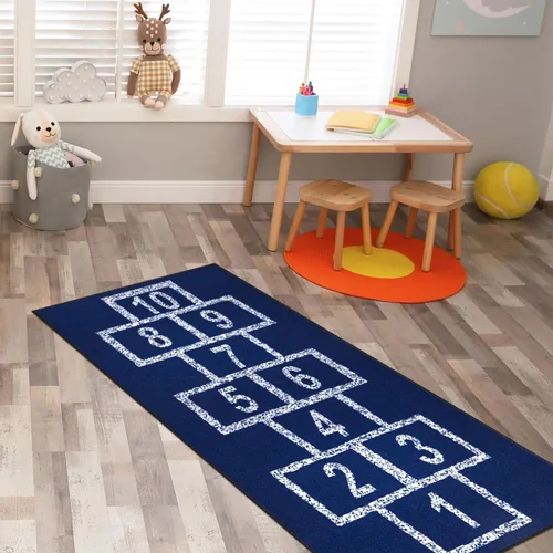 Vista 14 de Ottomanson Children's Collection - Alfombra de jardín, 2 pies, 7 pulgadas x 6 pies, color gris