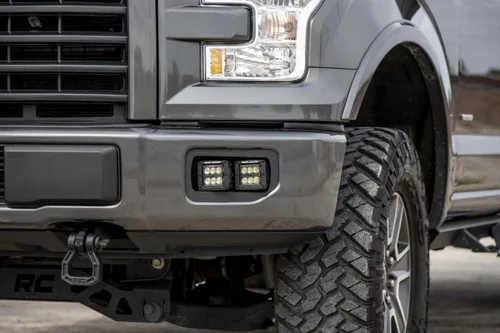 Vista 3 de Rough Country Kit de luces antiniebla LED serie negra para Ford F-150-70832 15-17