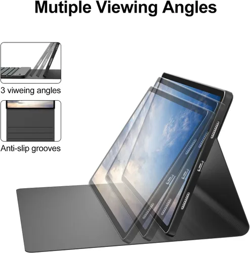 Vista 5 de FOGARI Suitable for Galaxy Tab A8 10.5-inch 2022 Keyboard case (Model: SM-X200/X205/X207) with Seven Color Backlight/Magnetic Detachable Wireless