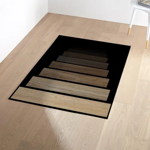 Vista 2 de CafePress Staiway to Darkness II - Alfombra decorativa de tela de 3 x 5 pies