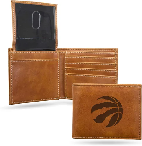 Vista 29 de Rico Industries - Cartera de diseño delgado con grabado láser de la NBA, cartera con grabado láser estilo billetera - Gran regalo