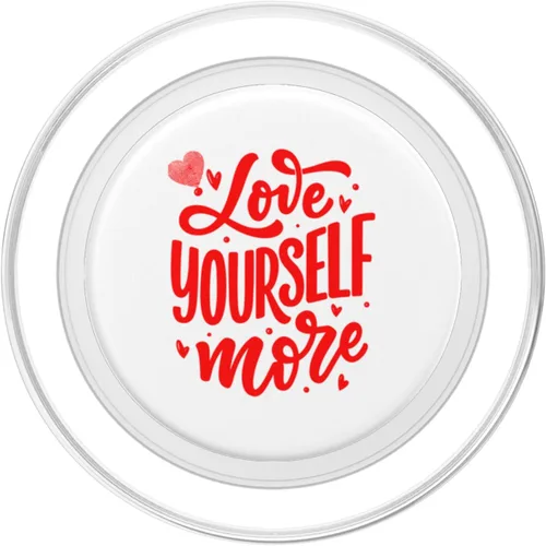 Vista 2 de Love Yourself More Positive Self Help Esteem Love & Support PopSockets MagSafe PopGrip for iPhone