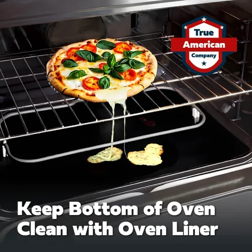 Vista 2 de Cooks Innovations HECHO EN ESTADOS UNIDOS Tapete Protector de Horno Antiadherente - Forros de Rejilla de Horno Antiadherentes de Servicio Pesado