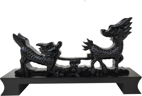 Vista 6 de Soporte de espada Katana Soporte para Katana Águila Dragón Negro Samurai Espada Soporte Soporte Soporte para Katana Wakizashi Tanto