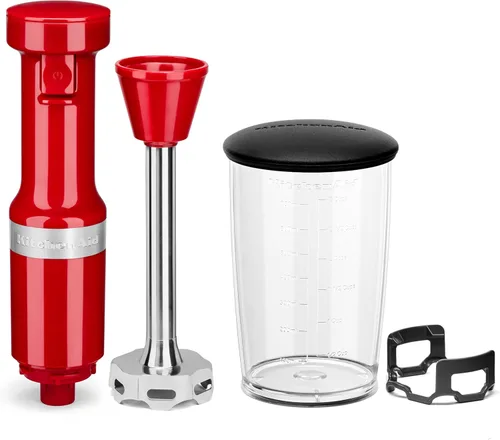 Vista 3 de KitchenAid - Batidora de mano con cable y velocidad variable KHBV53, Rojo Imperio