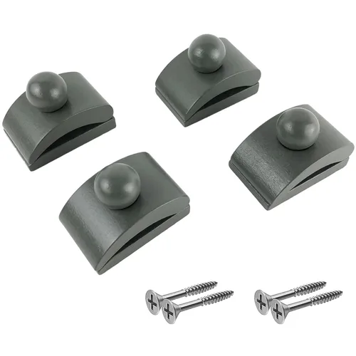 Vista 7 de Precision Quilting Tools Abrazaderas elegantes de madera para edredón - 4 clips grandes (Oscuro) y tornillos para colgar en la pared. ¡Cuélguelos