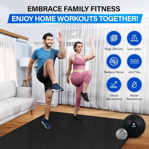 Vista 6 de YES4ALL Exercise Mat for Home Gym, Fitness Workout Mats