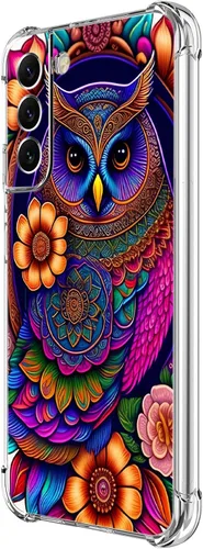 Vista 30 de Funda para Galaxy S21 FE 5G, protección contra caídas de flores de mariposa azul, a prueba de golpes, carcasa protectora de cuerpo completo Mariposa