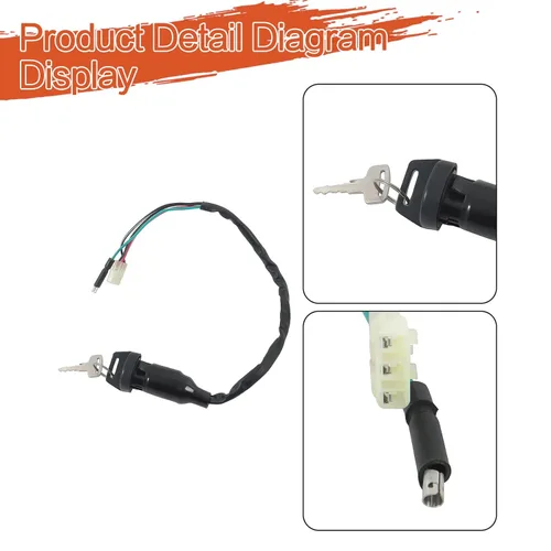 Vista 4 de labwork Reemplazo del interruptor de llave de encendido para Honda TRX250 Recon TRX250EX Reemplazo para 35100-HM8-000