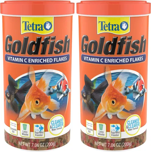 Vista 28 de Tetra Goldfish Flakes, dieta nutricionalmente equilibrada para peces de acuario, copos enriquecidos con vitamina C, 7.06 onzas