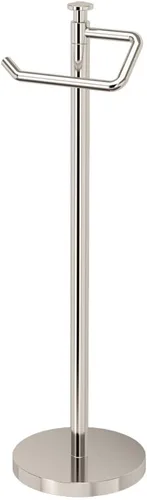 Vista 10 de Gatco 1435BZ - Soporte de papel higiénico de pie, 23.68 pulgadas, bronce Soporte para rollo de papel higiénico con base pesada y acolchada