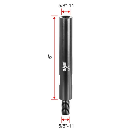 Vista 2 de SALI Adaptador de extensión de 6 pulgadas para brocas de núcleo, varilla de extensión con adaptador de broca de rosca de 5/8 "-11 para taladro