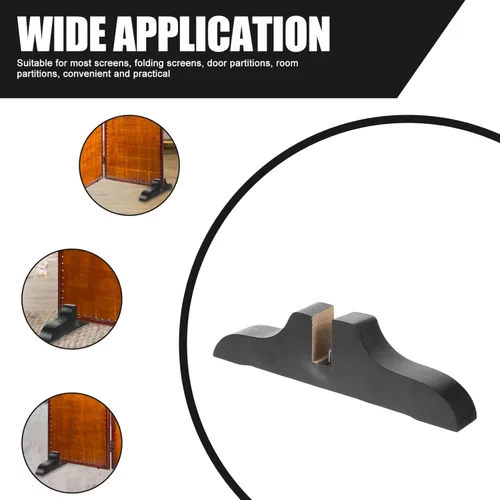 Vista 13 de Veemoon Soporte divisor de habitación plegable, pies de panel de pantalla, base de partición de pantalla, soporte de divisor de habitación, base