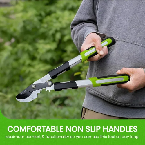 Vista 4 de GARDEN GURU Tijeras de Podar de Derivación Podadora Cortadora de Árboles - Poder de Corte 3X Tijeras de Jardinería para Podar - Mangos de Agarre