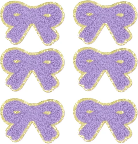 Vista 186 de 6 piezas de parches de letras de chenilla autoadhesivas, parches de letras preppy de 2 pulgadas para bolsos, ropa y sombreros, grandes pegatinas