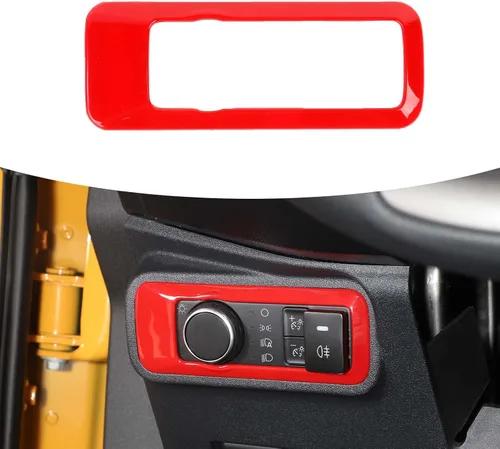Vista 9 de RAZPOY Cubierta de botón del interruptor de faros para accesorios Ford Bronco 2021-2025 Azul