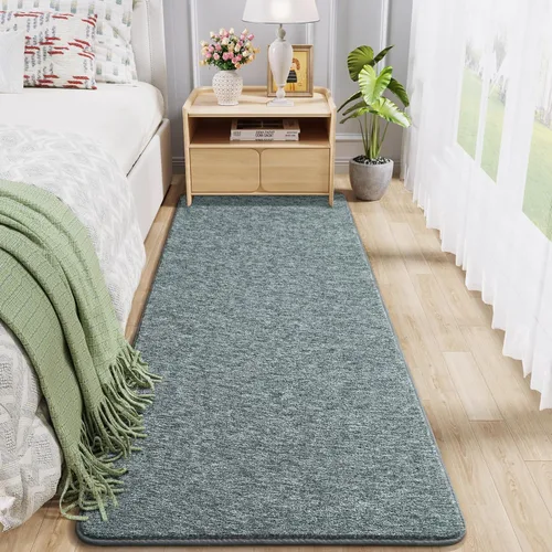Vista 26 de Chicrug Shag - Alfombra geométrica moderna para dormitorio, alfombra de interior de espuma viscoelástica, de 5 x 7 pies, alfombra mullida para sala