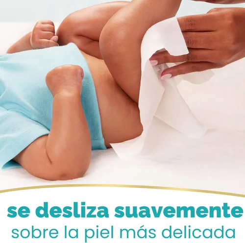 Vista 7 de Toallitas húmedas Pampers Baby Wipes Sensitive, 1 caja de apertura superior, 56 unidades.