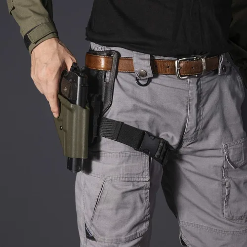 Vista 7 de Leg Holster Strap, Tactical Leg Strap Thigh Belt Military Outdoors EDC Leg Hanger Band for Drop Leg Holsters Hunting Cosplay