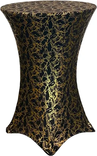 Vista 31 de Mantel de 30 pulgadas para mesa redonda, funda para mesa, Negro
