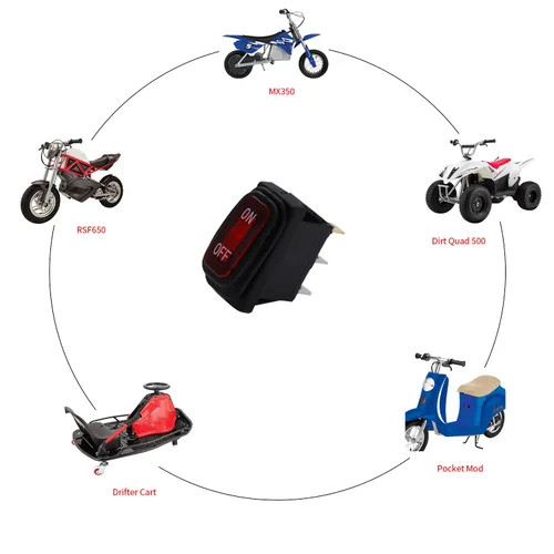 Vista 4 de KAMIER Interruptor de reinicio de encendido y apagado de repuesto para Razor MX350 MX400 SX350 Dirt Bike RSF650 E300 E200 E100 Pocket Mod Scooter