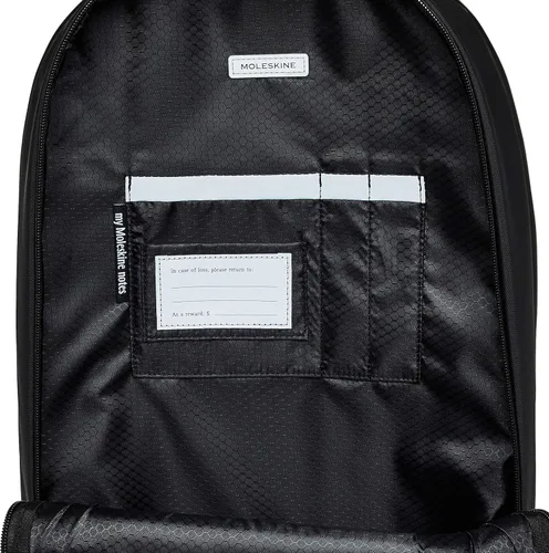 Vista 3 de Moleskine Men's Women's Metro Backpack, 15-Inch Laptop Storage, Business Backpack, Black x Sapphire Blue