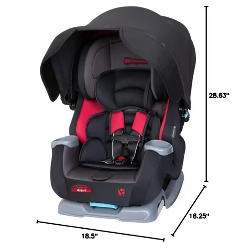 Vista 18 de Baby Trend Cover Me™ - Asiento convertible 4 en 1 para automóvil, color luna oscura