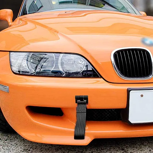 Vista 6 de x xotic tech Correa de remolque de carreras negra con adaptador de orificio de remolque compatible con BMW 1 3 5 6 Series X5 X6 o Mini Cooper