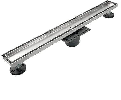 Vista 12 de Neodrain Drenaje de ducha lineal de 18 pulgadas con rejilla de inserción de azulejos, desagüe de suelo de ducha rectangular de acero inoxidable