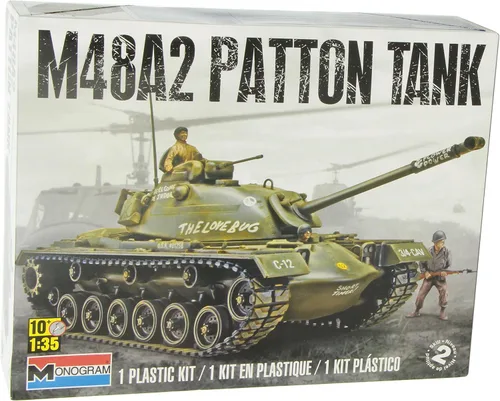Vista 5 de Revell 85-7853 M48A2 Patton Tank Model Kit 1:35 Escala 152 piezas Nivel de habilidad 4 Modelo de plástico Kit de construcción de tanques