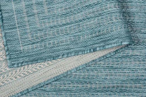 Vista 5 de Adiva Rugs - Alfombra para interior y exterior, tapete fácil de limpiar, resistente a la intemperie y las manchas, para comedor, patio, terraza