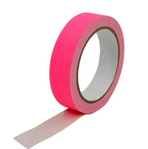 Vista 11 de Cinta adhesiva fluorescente azul neón para gaffer, cinta de punta azul neón reactiva a luz negra UV para etapas, juegos de fiesta, pisos