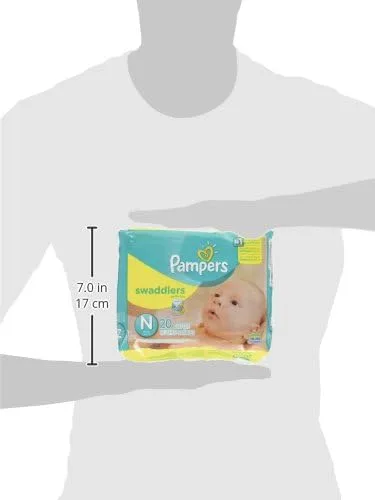 Vista 2 de Pampers - Pañales Swaddlers para recién nacido (hasta 4.5 kg), 20