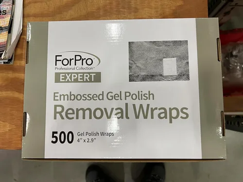 Vista 8 de ForPro Professional Collection Expert - Envolturas de eliminación de esmalte de gel en relieve, precortadas con almohadilla de algodón, quitar