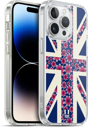 Vista 271 de Head Case Designs Blue Gingham Union Jack Collection - Funda de gel suave compatible con Apple iPhone 7 Plus/iPhone 8 Plus