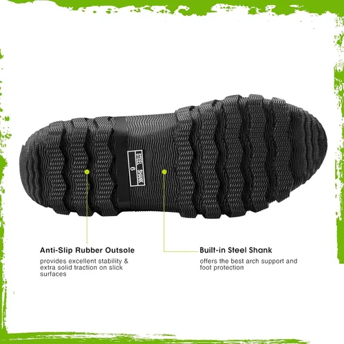 Vista 3 de TIDEWE Botas de goma para mujer botas de lluvia aisladas de neopreno de 0217in con vástago de acero botas de caza impermeables de media pantorrilla