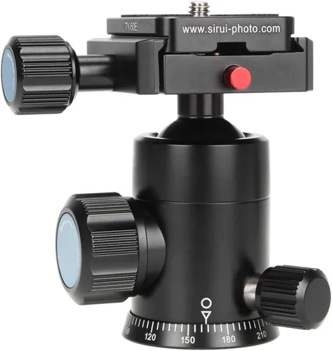 Vista 2 de Sirui E-10 Cabezal de bola de aluminio 1.142 in, máximo, negro, Belastbarkeit 17.6 lbs