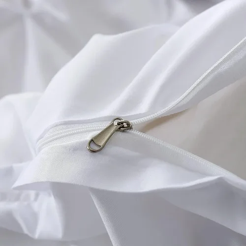 Vista 4 de Juego de funda de edredón de 3 piezas con 2 fundas de almohada, 100% algodón, extra larga, para cama de tamaño individual/individual XL (68 x 90)