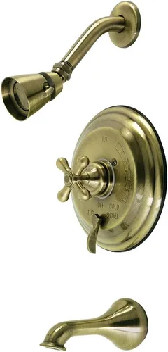 Kingston Brass KB36330AX - Grifo de restauración para bañera y ducha, 7.13 x 7.5 x 4.94, latón antiguo