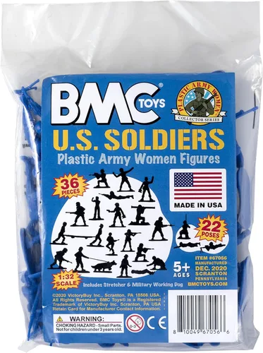 Vista 8 de BMC - Figuras de plástico para mujer, 36 unidades, color azul, fabricadas en Estados Unidos