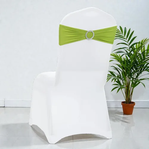 Vista 5 de MDS - Paquete de 50 bandas elásticas de elastano para sillas con lazo de alta calidad, con hebilla deslizante, ajuste universal, lazos elásticos