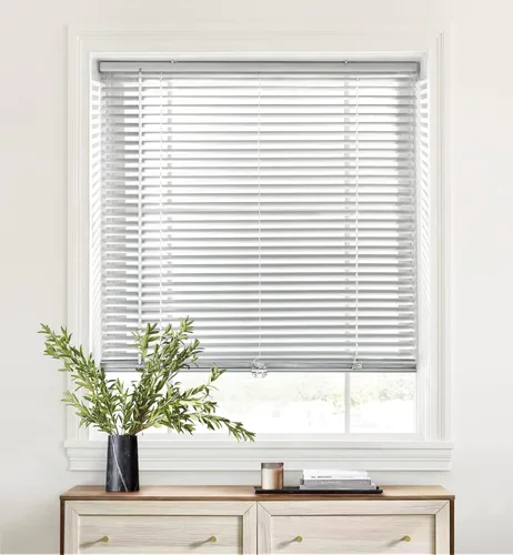 Vista 10 de LazBlinds Mini persianas horizontales de aluminio inalámbricas de 1 pulgada, persianas de filtrado de luz de tamaño personalizado para ventanas